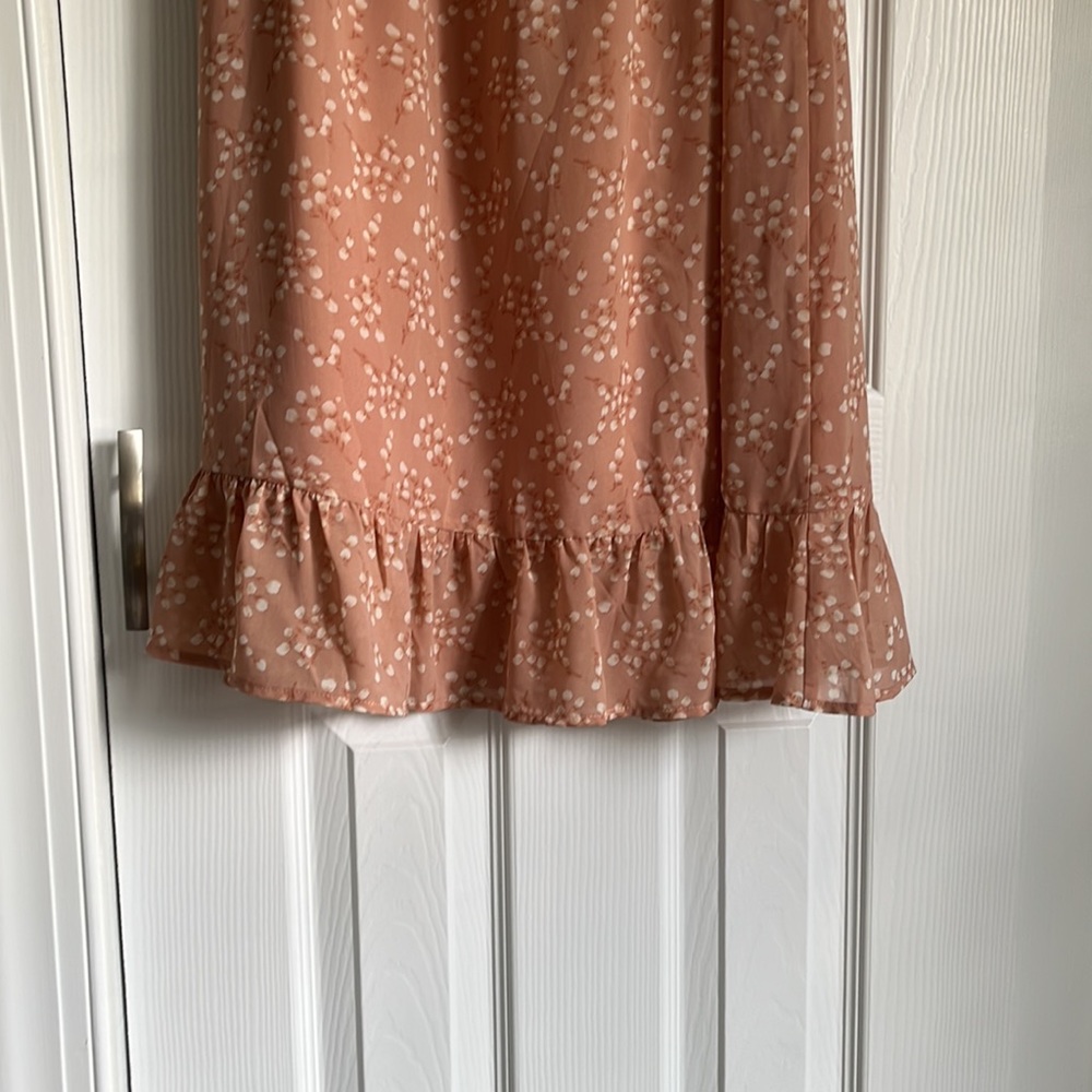 NEVER WORN-M- All in Favor Pink Floral MIDI Dress - Picture 5 of 5